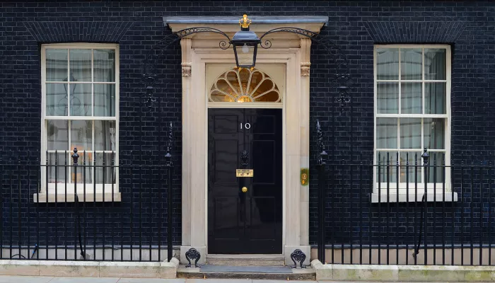 Door of 10 Downing Street (Photo: Sergeant Tom Robinson RLC/MOD)