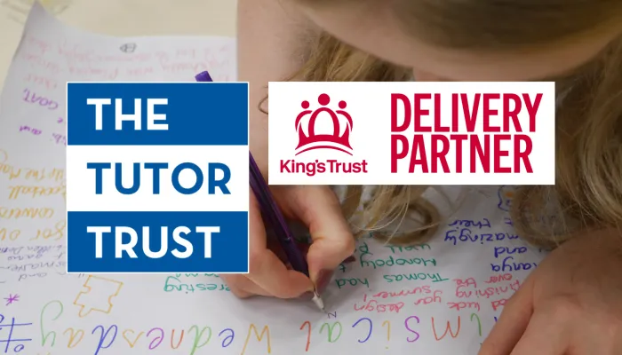 The logos of The Tutor Trust and King's Trust