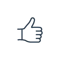 icon of a hand with a thumbs up