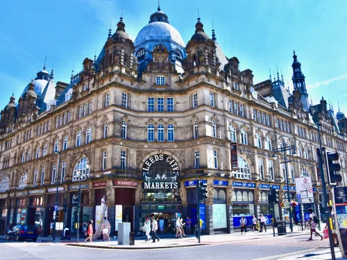 leeds city markets - a beautiful old building in a north English city
