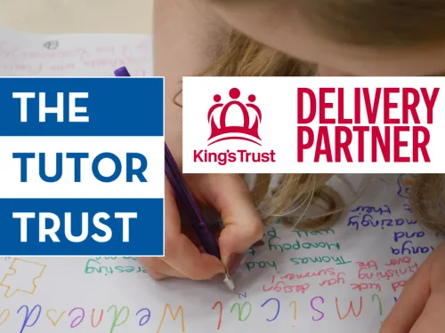 The logos of The Tutor Trust and King's Trust